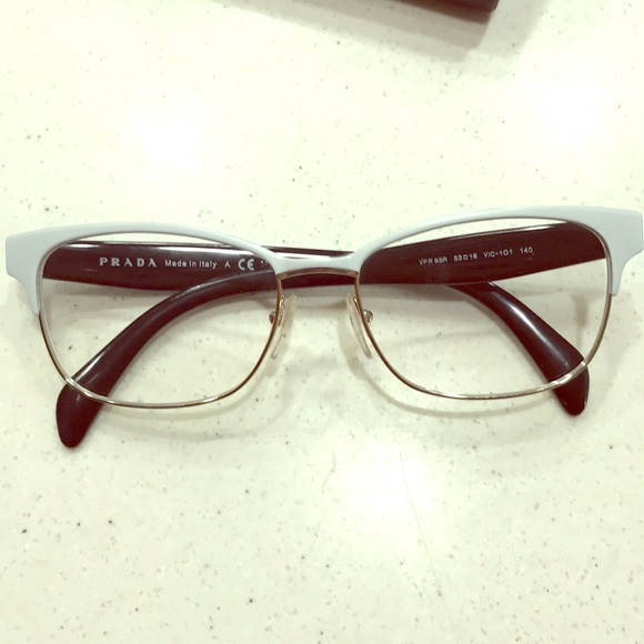 Prada glasses 👓 frame white and blue - Picture 1 of 7